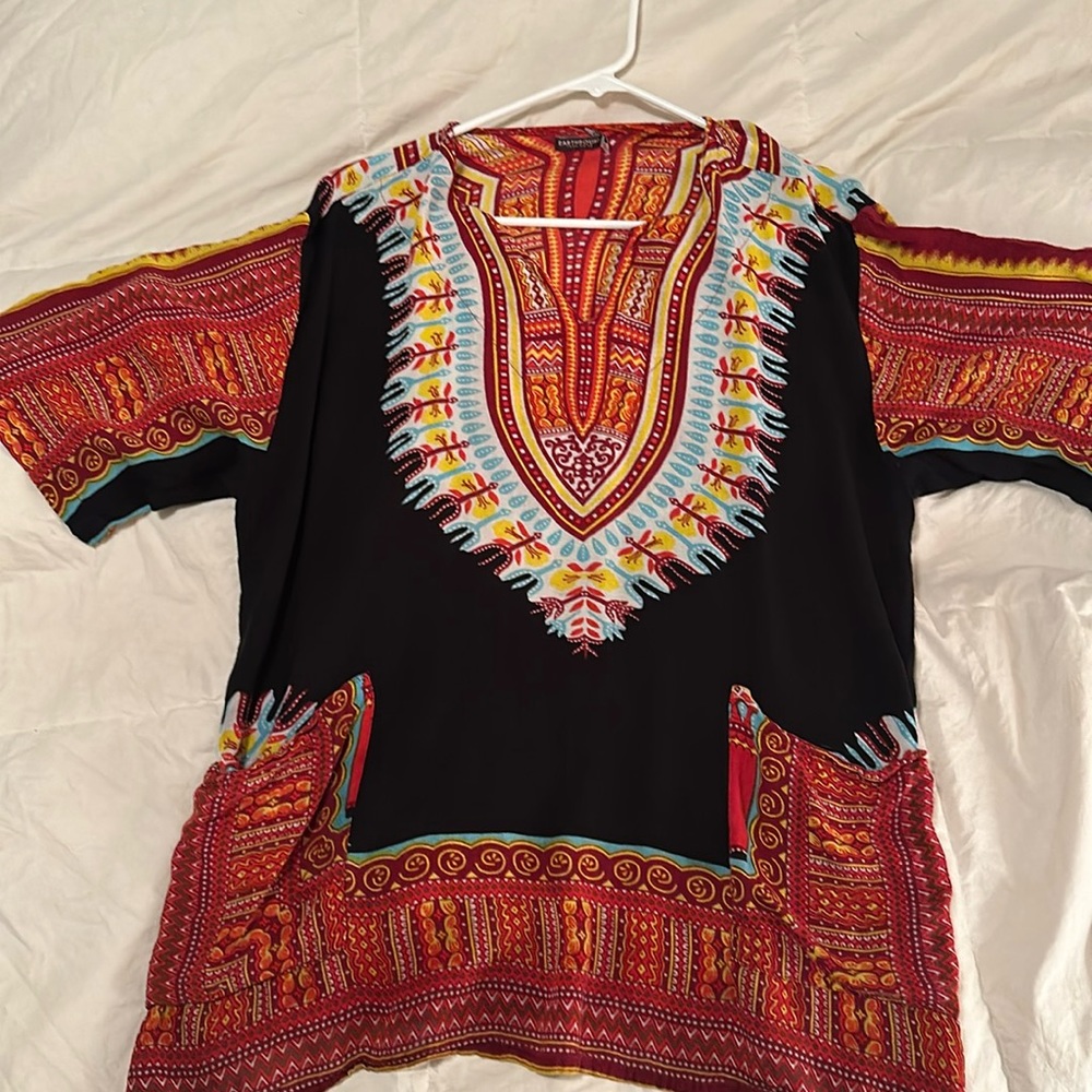 Bohemian African print shirt